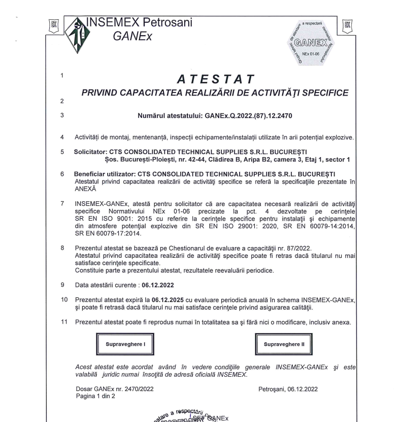 ATESTAT INSENEX